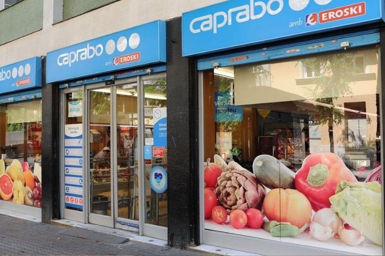 exterior franquicia caprabo supermercados